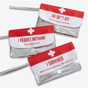 Bachelorette Party Survival Kit Personalized Wristlet - 20549