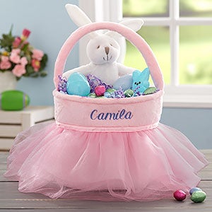 Pink Tutu Personalized Easter Basket - 20580