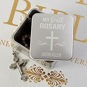 My First Rosary Personalized Keepsake Box - 20592