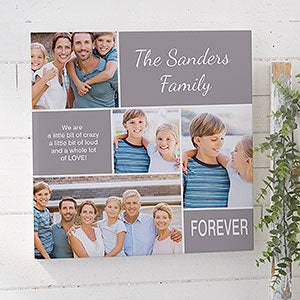 Family Love Personalized Photo Canvas Print- 12 x 12 - 20631-S