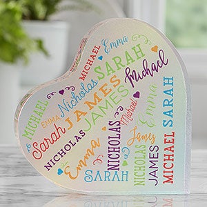 Close To Her Heart Personalized Colored Heart Keepsake - 20637