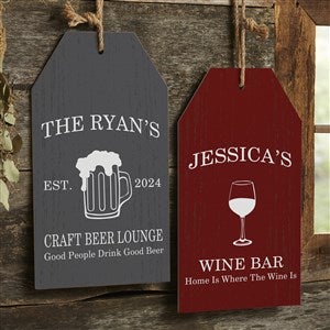Cocktail Lounge Personalized Wall Tag - 20640