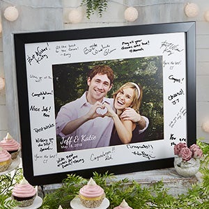 Personalized 8x10 Wedding Autograph Picture Frame - 20647-8x10