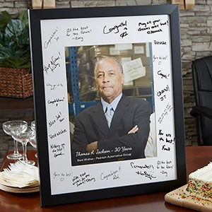 Personalized 16x20 Retirement Signature Photo Frame - 20650-16x20