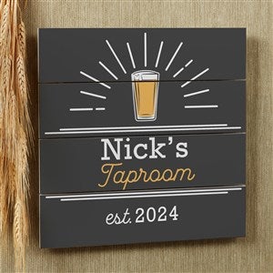 Public House  Personalized Wooden Shiplap Sign- 12 x 12 - 20679-12x12