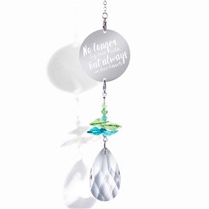 Paw Prints On My Heart Personalized Rainbow Suncatcher - 20693