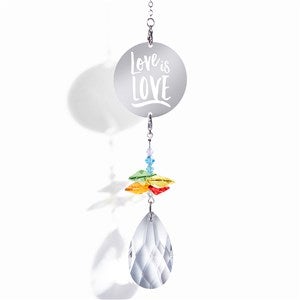 Love Is Love Personalized Rainbow Suncatcher - 20724