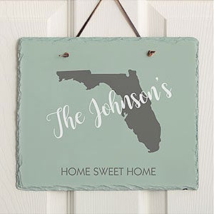 State Pride Personalized Slate Plaque - 20748