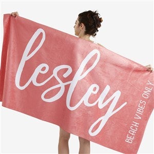 Scripty Style Personalized 30x60 Beach Towel - 20846