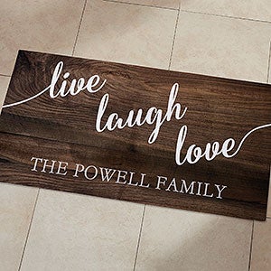 Live, Laugh, Love Personalized Oversized Kitchen Mat - 24x48 - 20894-O