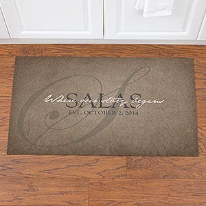 Floor Mat, Personalized Rug, Kitchen Rug, Personalized Floor Mat, Cushion  Mat, Custom Floor Mat, Memory Foam, Faux Cowhide and Metal 