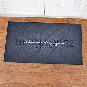 The Heart Of Our Home 20x35 Personalized Kitchen Mat - 20896-M