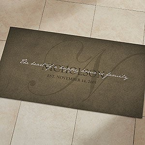 The Heart Of Our Home 24x48 Personalized Kitchen Mat - 20896-O
