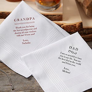 Write Your Own Personalized Mens Handkerchief - 20953