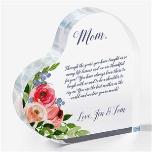 Write Your Own Mother Personalized Colored Heart Keepsake - 20955