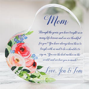 Write Your Own Mother Personalized Colored Heart Keepsake - 20955
