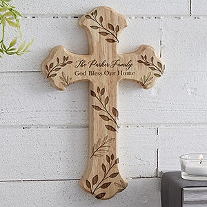 Family Vine Personalized Wood Cross - 20978