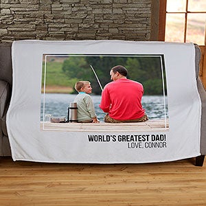 Photo Collage Personalized 60x80 Plush Fleece Blanket For Him - 21050-FL
