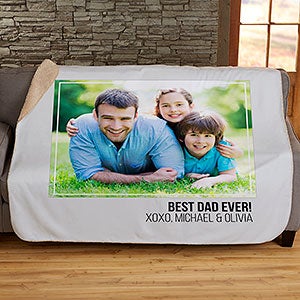 Photo Collage Personalized 50x60 Sherpa Blanket For Him - 21050-S