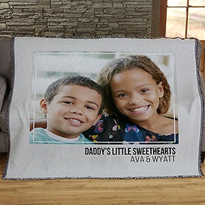 Photo Collage Personalized Woven Throw For Him - 21050-A