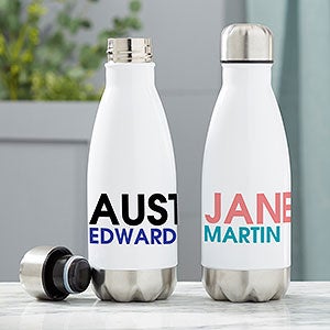 Bold Name Personalized 12 oz. Insulated Water Bottle - 21089-S