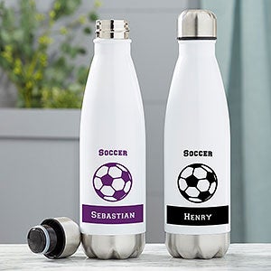 Soccer Personalized Insulated 17 oz. Water Bottle - 21103-L