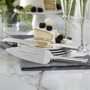 Lenox® Devotion Engraved Cake Knife & Server Set - 21112