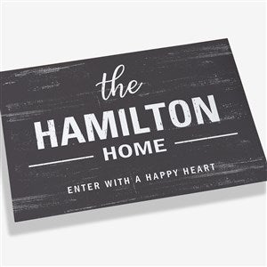 Farmhouse Family Welcome Personalized Doormat- 18x27 - 21167