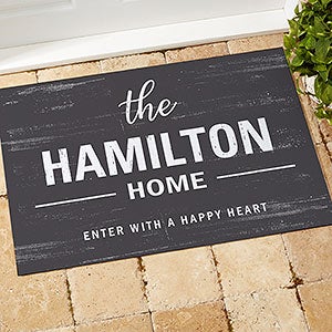 Farmhouse Family Welcome Personalized Doormat- 18x27 - 21167