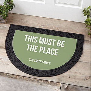 Expressions Personalized Half Round Doormat - 21178
