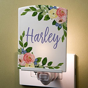 Floral Baby Personalized Night Light - 21197