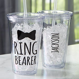 Ring Bearer Personalized 17 oz. Acrylic Insulated Tumbler - 21208