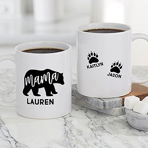 Mama Bear Personalized White Coffee Mug - 21249-S