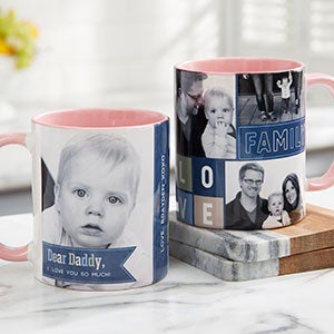 Dear Dad 11oz Pink Photo Coffee Mug - 21267-P