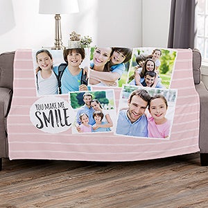 Favorite Memories Personalized 60x80 Photo Plush Fleece Blanket - 21287-FL