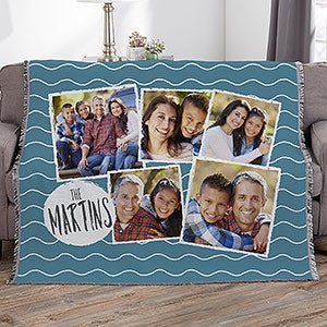 Favorite Memories Personalized 56x60 Photo Woven Throw - 21287-A