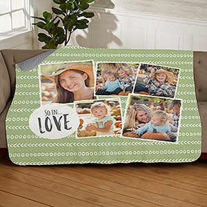 Favorite Memories Personalized 50x60 Photo Quilted Blanket - 21287-Q