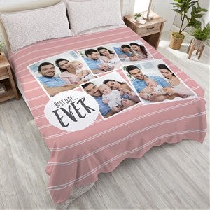 Favorite Memories Personalized 90x90 Photo Plush Queen Fleece Blanket - 21287-QU