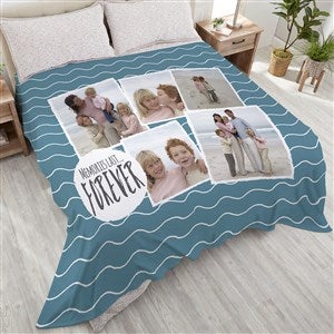 Favorite Memories Personalized 90x108 Photo Plush King Fleece Blanket - 21287-K