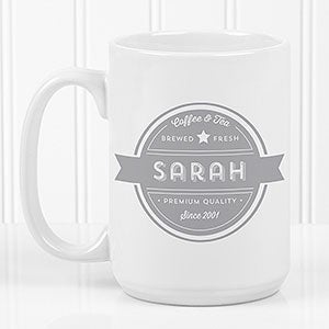 Coffee House Personalized Large Coffee Mug - 21292-L