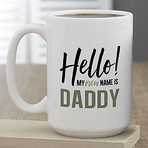 Personalized Pregnancy Announcement Large Mug for Him - 21389-L