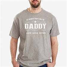 My Favorite People Call Me... Personalized Hanes® Adult ComfortWash™ T-Shirt - 21396-CWT