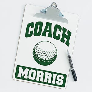 Golf Personalized Coach Clipboard - 21429
