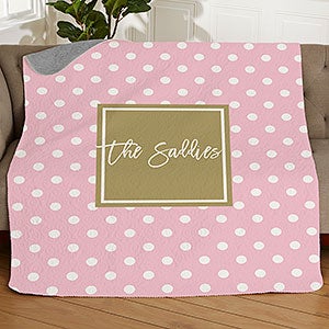 Pattern Play Personalized 50x60 Quilted Blanket - 21435-Q