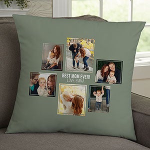 For Her 6 Photo Collage Personalized Large Throw Pillow - 21457-L