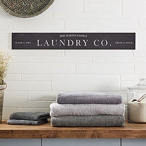The Laundry Room Personalized Wooden Sign - 21540