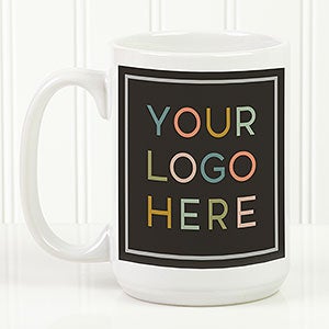 Your Logo Here Personalized Coffee Mug 15oz.- White - 21553-L