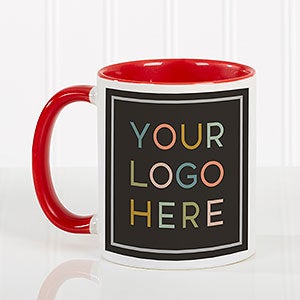 Your Logo Here Personalized Coffee Mug 11oz.- Red - 21553-R