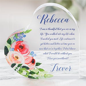Write Your Own Romantic Personalized Colored Heart Keepsake - 21556