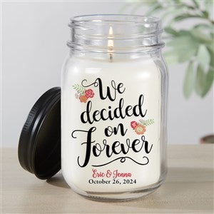 Forever...Wedding Personalized Farmhouse Candle Jar - 21630